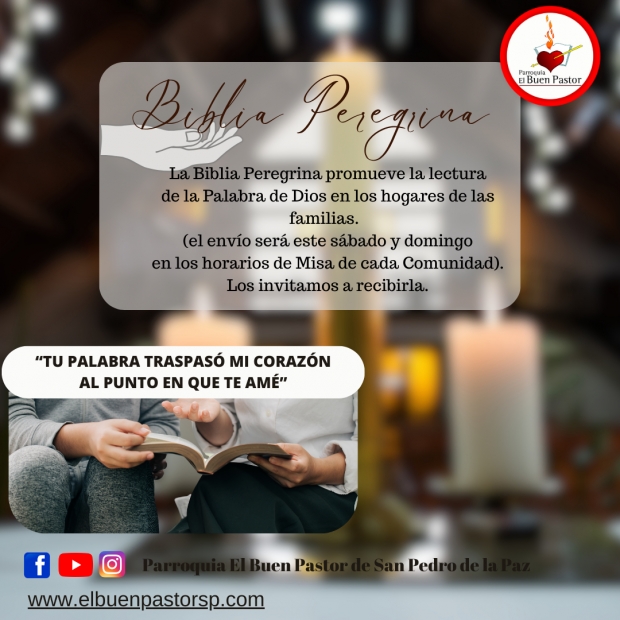 Invitacin a recibir Biblia Peregrina