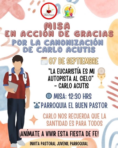 Misa de Accin de Gracias por la Canonizacin de Carlo Acutis,