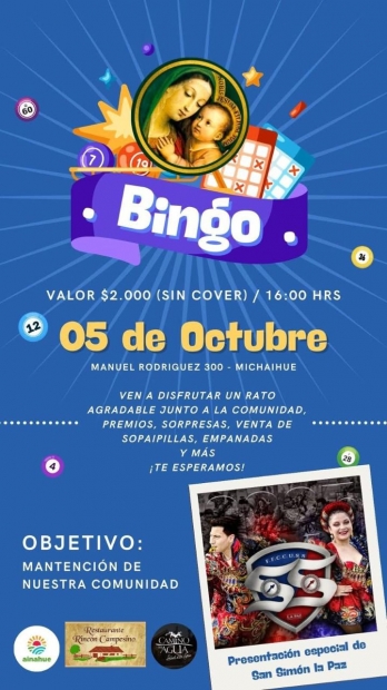 BINGO COMUNIDAD MADRE DEL BUEN CONSEJO