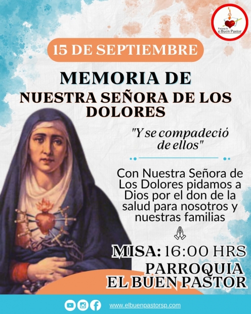 Eucarista especial en memoria de Ntra. Sra. de Los Dolores